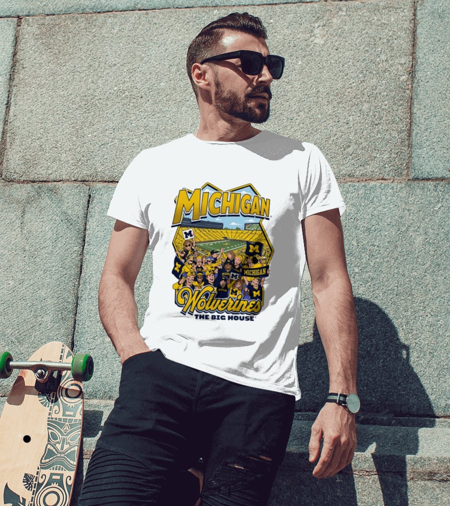 Michigan Wolverines The Big House 2026 Celebration Stadium Fans T-Shirt