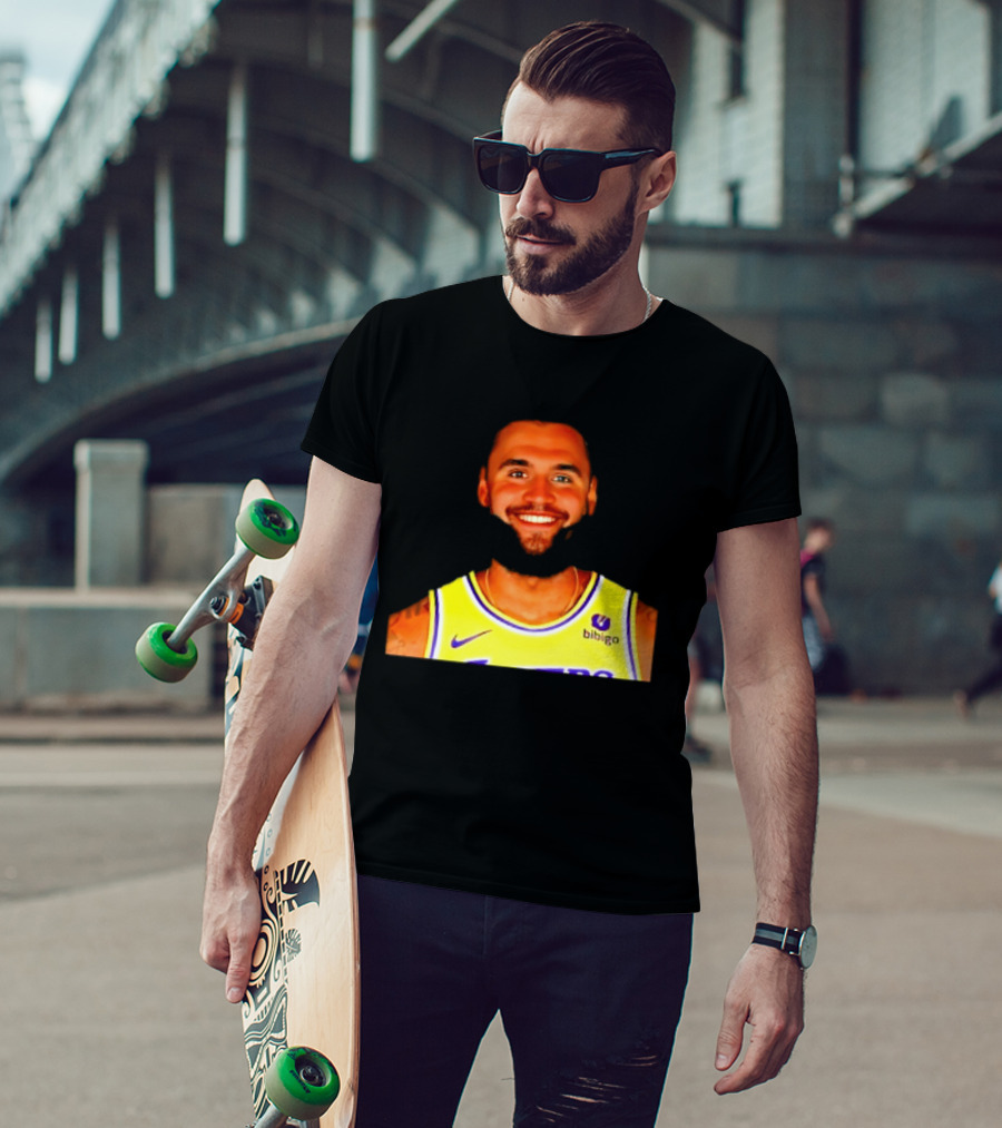 Charlie Kirk And LeBron James Los Angeles Lakers Basketball Meme T-Shirt