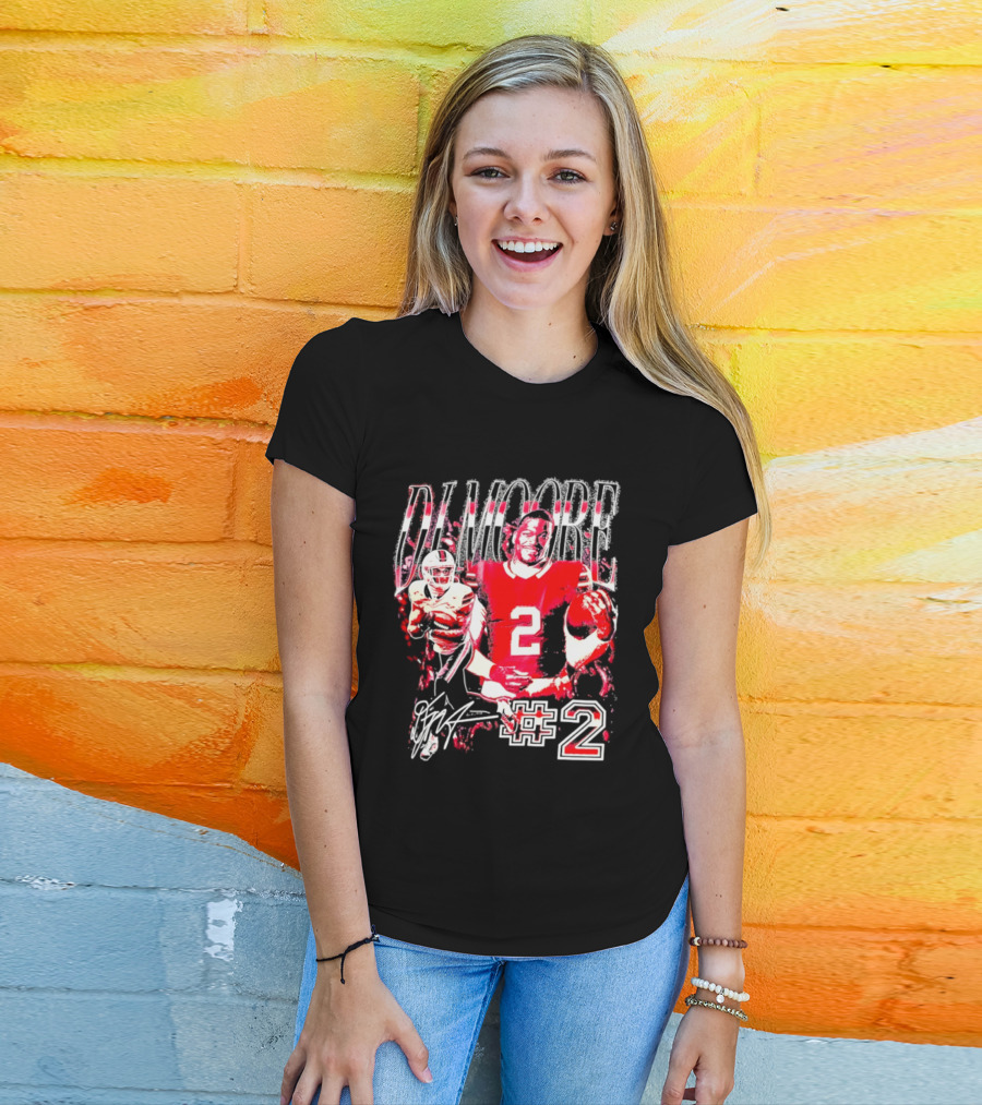 D. J. Moore #2 Buffalo Bills Football Player T-Shirt
