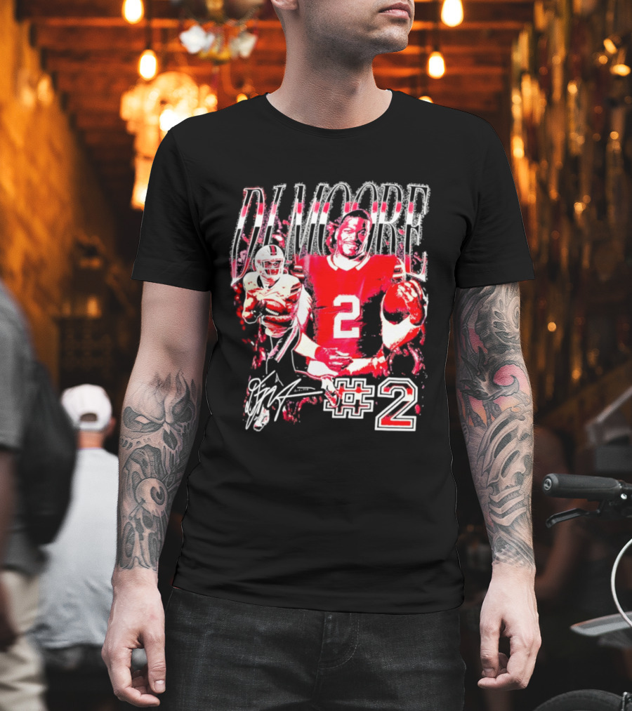 D. J. Moore #2 Buffalo Bills Football Player T-Shirt