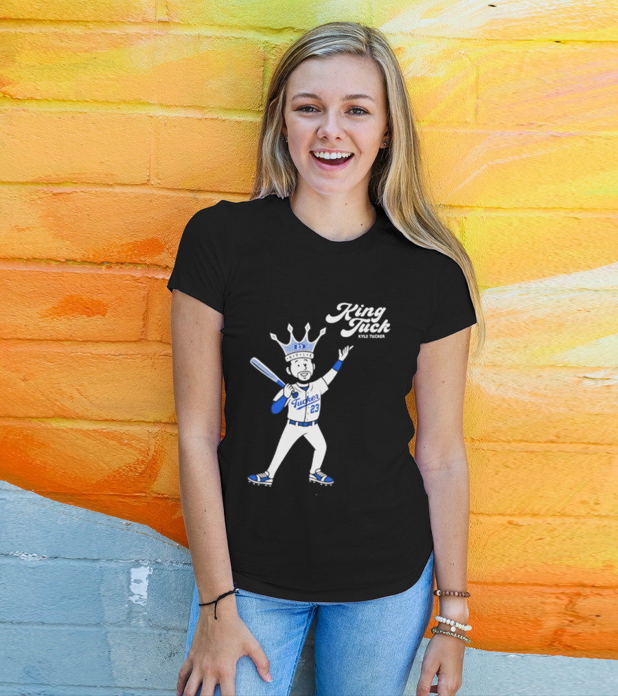 King Tuck Kyle Tucker 23 Baseball Crown And Bat T-Shirt
