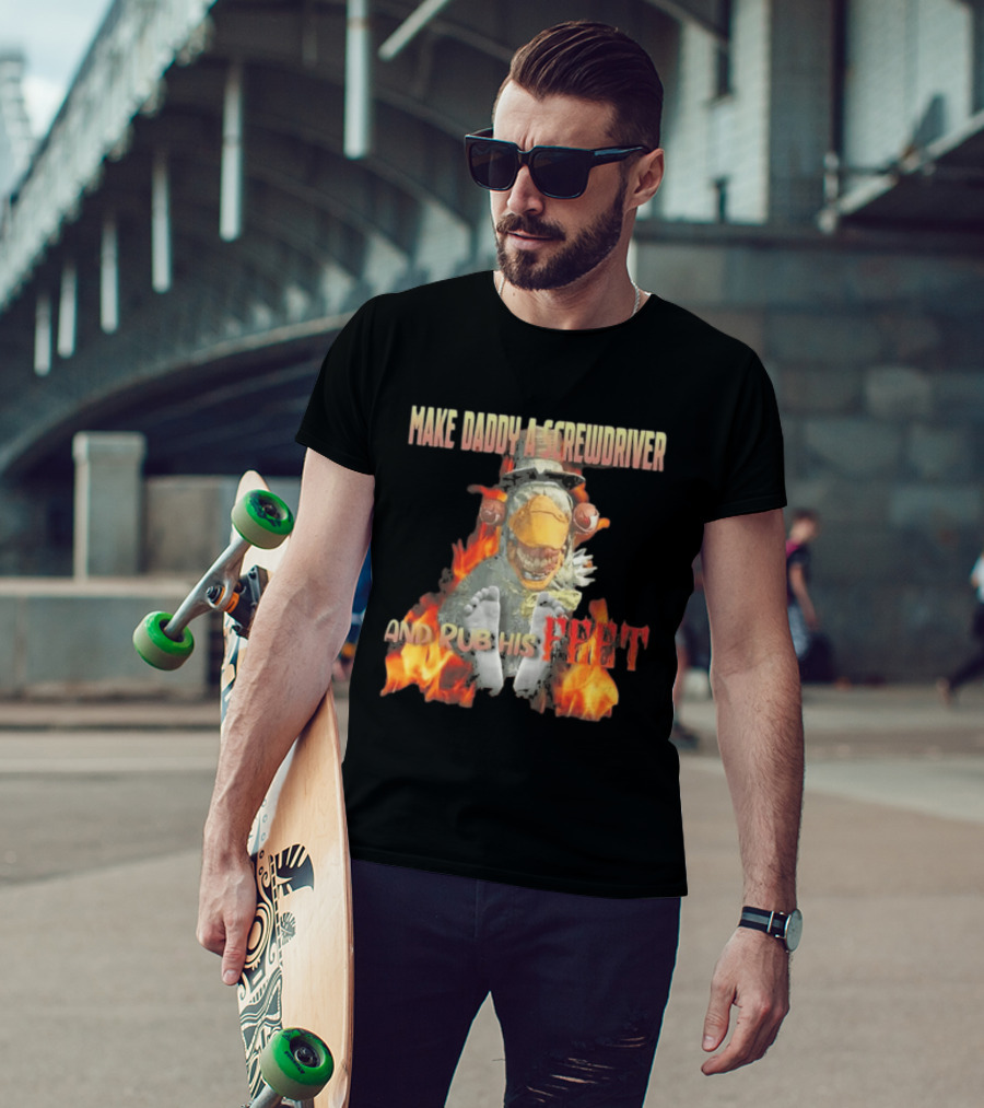 Dr Futterman Outlast Trials Make Daddy A Screwdriver And Rub His Feet Flaming Creature T-Shirt