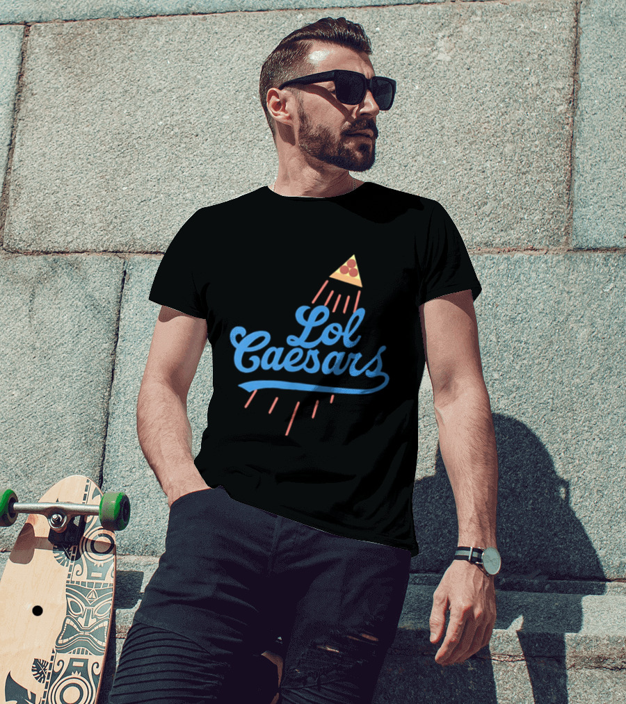 Lol Caesars Established 1969 Pizza 2 Sided T-Shirt