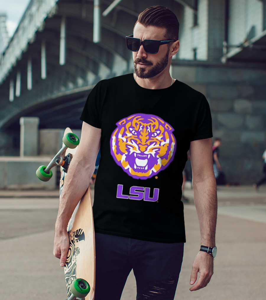 LSU Tigers NCAA Football Tiger Head T-Shirt