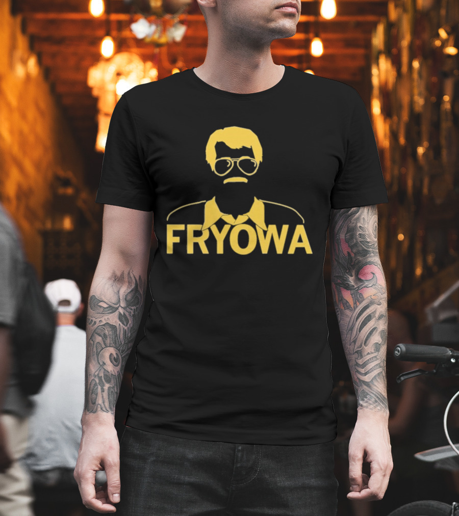 FRYOWA Yellow Mustache Glasses Black Snug Small T-Shirt