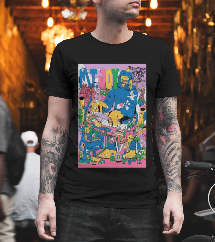 MT. Joy Toronto September 12 2026 RBC Amphitheatre Concert With Colorful Fantasy Creature T-Shirt