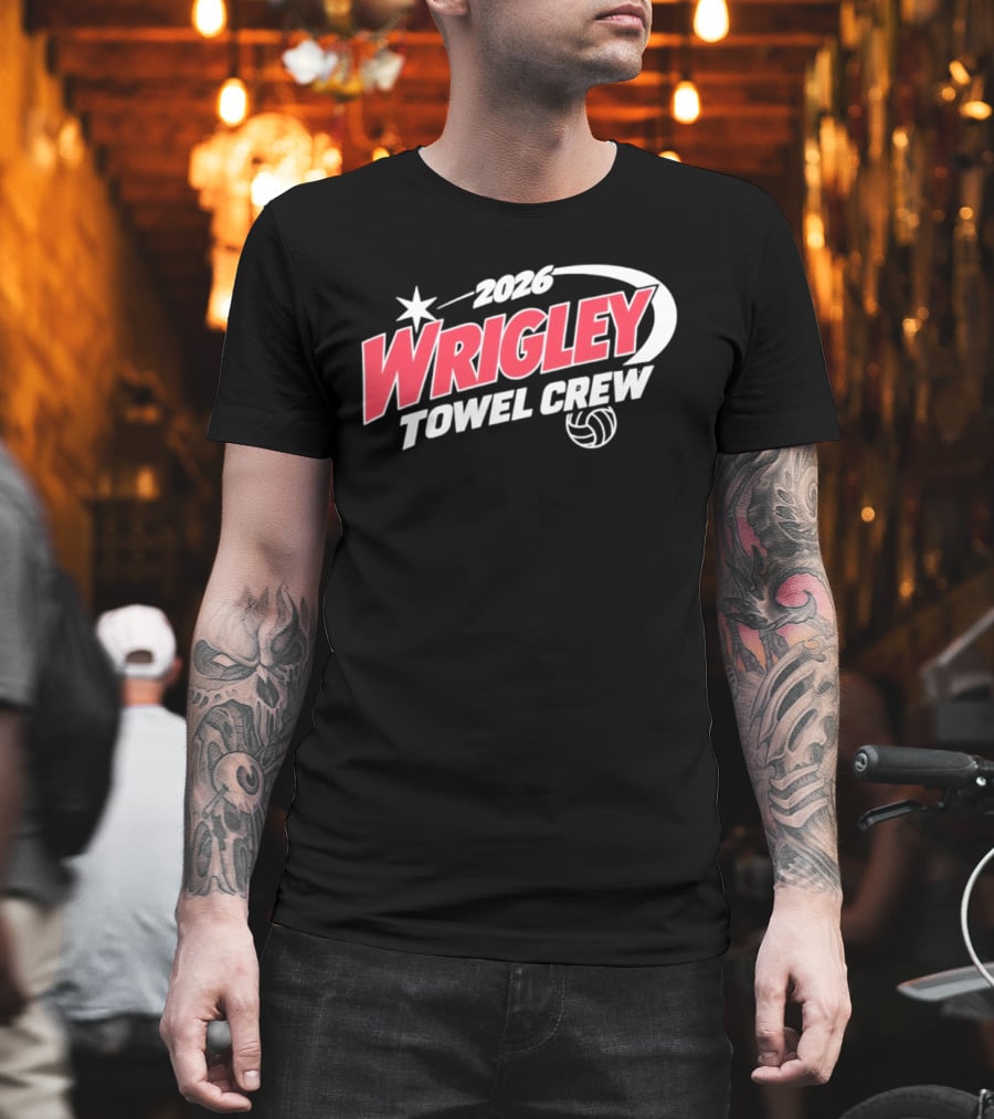 2026 Wrigley Towel Crew Volleyball Nebraska T-Shirt