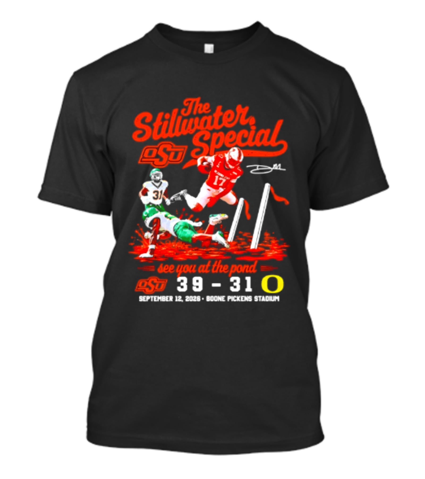 Oklahoma State Cowboys The Stillwater Special See You At The Pound 39 31 Oregon Football Victory September 11 2023 Boone Pickens Stadium T-Shirt
