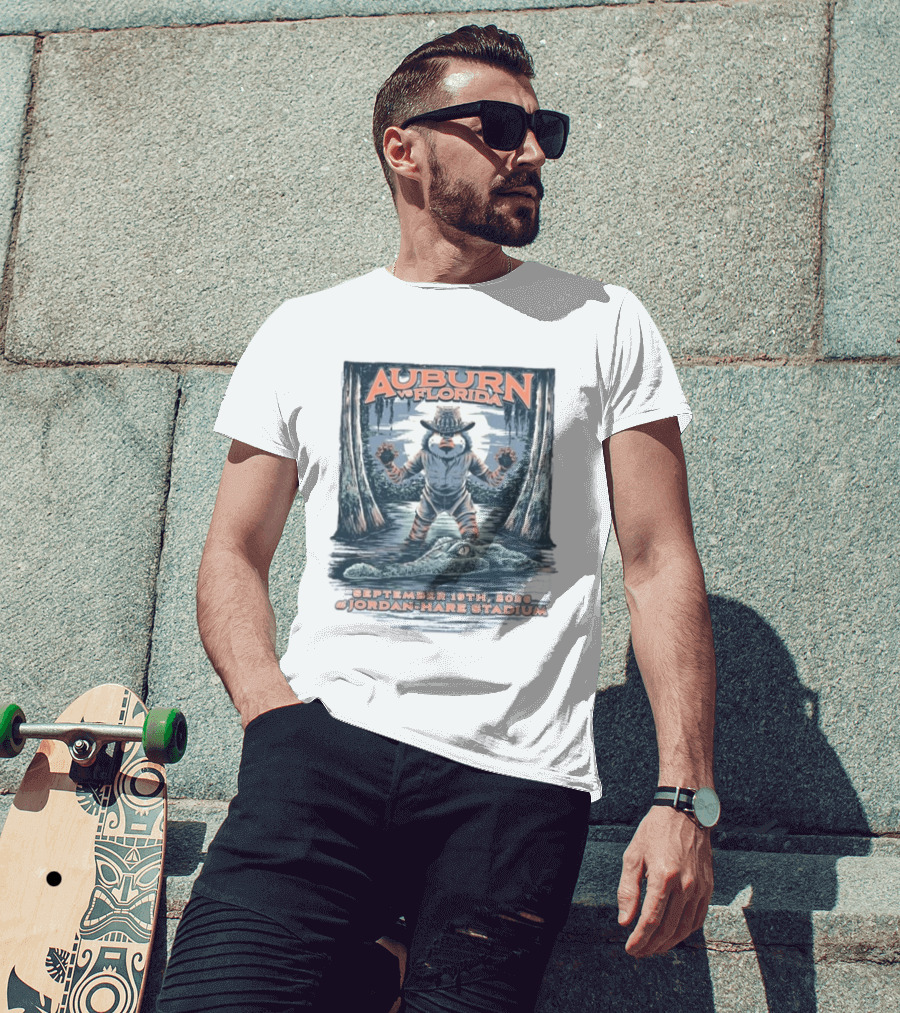 Auburn Vs Florida Football September 19th 2026 Jordan Hare Stadium T-Shirt