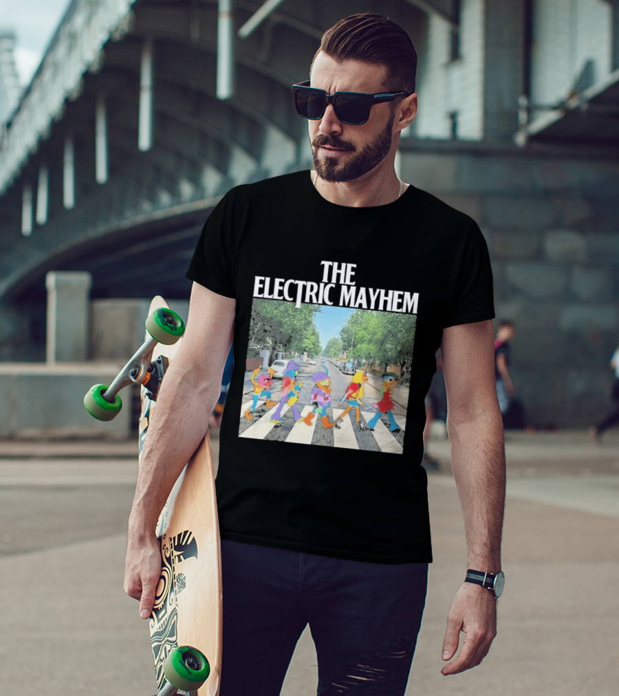 The Electric Mayhem Muppets Abbey Road Crossing Iconic Scene T-Shirt