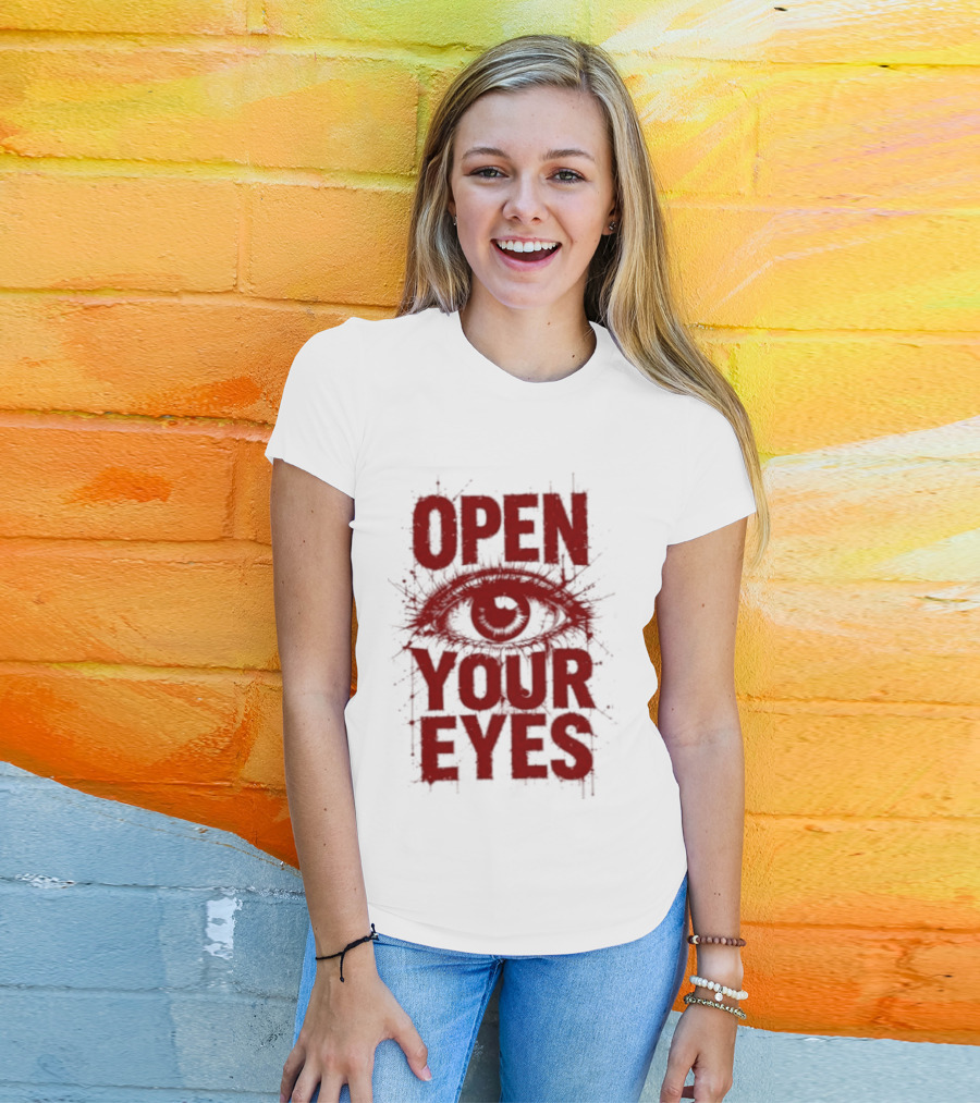 OPEN YOUR EYES Red Splatter Eye T-Shirt