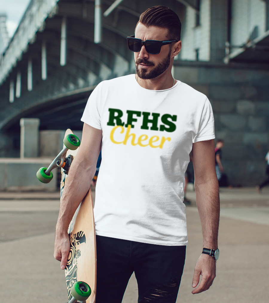 RFHS Cheer Roster Small Front White RF Store T-Shirt