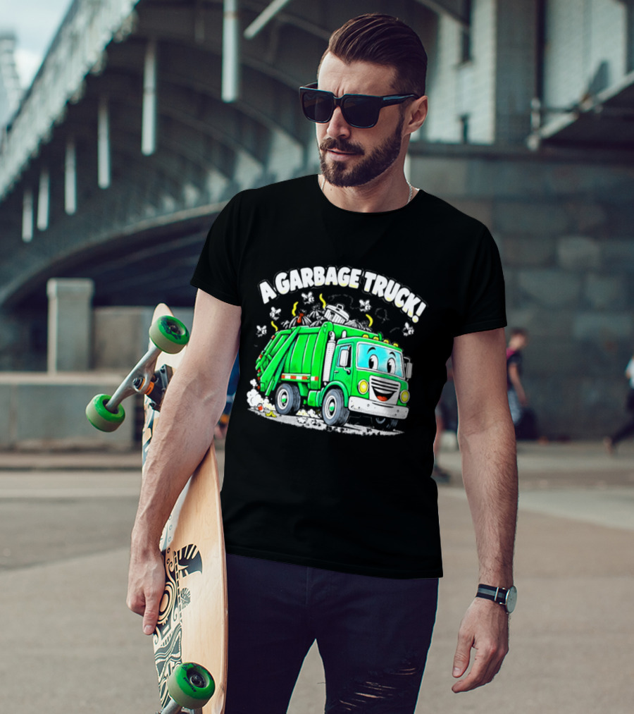 A Garbage Truck Cartoon Animation Fun T-Shirt