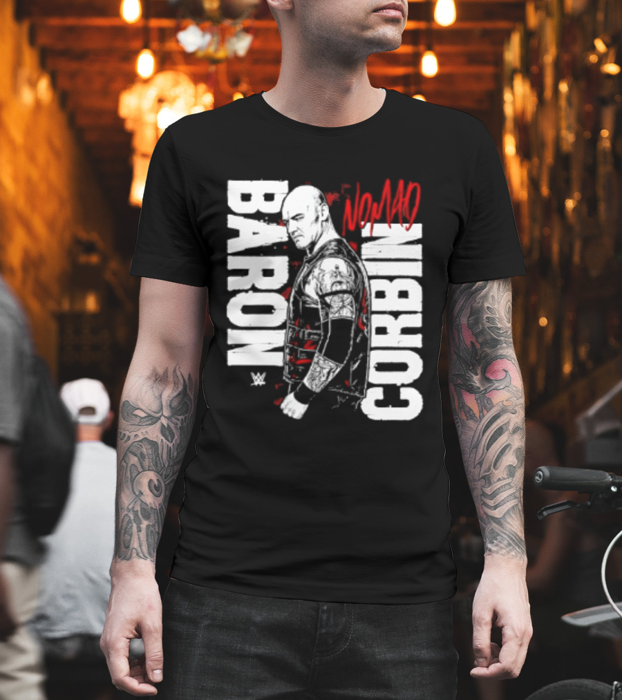 Baron Corbin WWE Nomad Vertical Name Wrestling Superstar T-Shirt