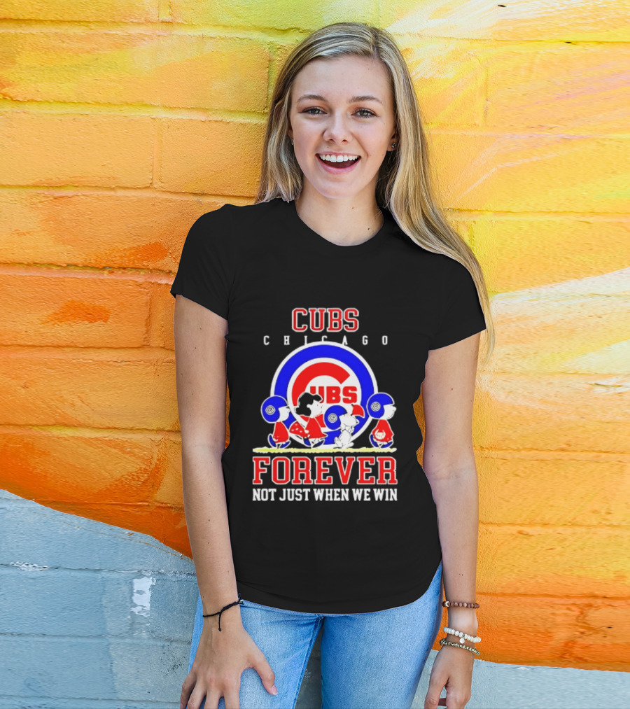 Chicago Cubs Peanuts Abbey Road Forever Not Just When We Win T-Shirt