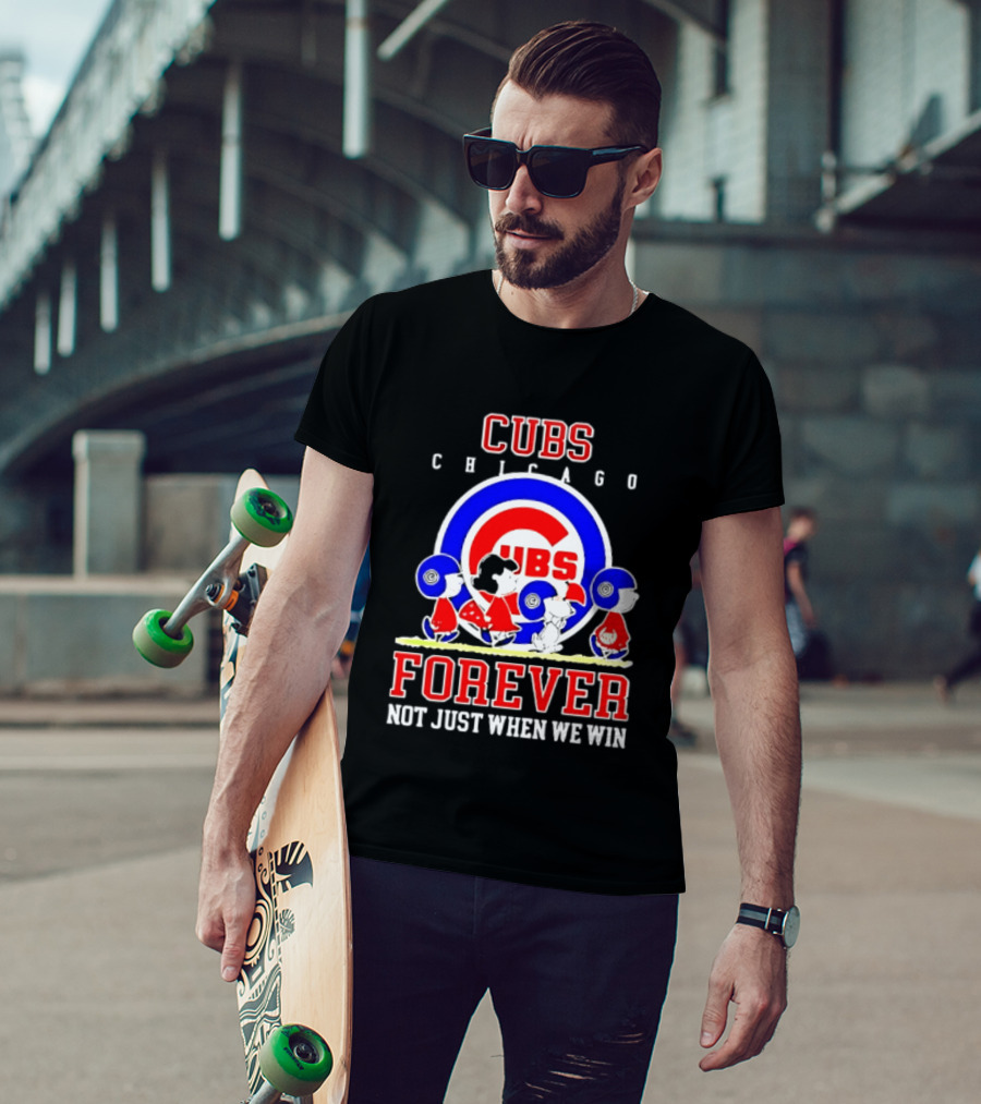 Chicago Cubs Peanuts Abbey Road Forever Not Just When We Win T-Shirt