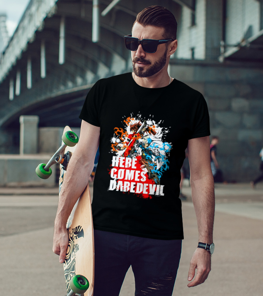 Here Comes Daredevil Guilty Sol Badguy Vibrant Splash T-Shirt