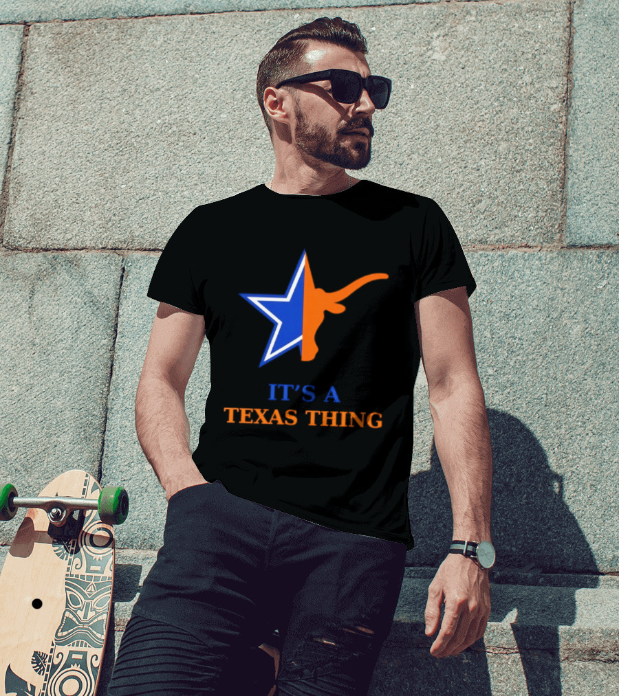 It's A Texas Thing Dallas Cowboys Longhorns Fusion T-Shirt