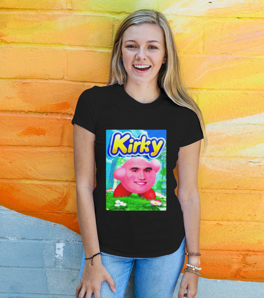 Kirky Charlie Kirk Kirby Meme T-Shirt