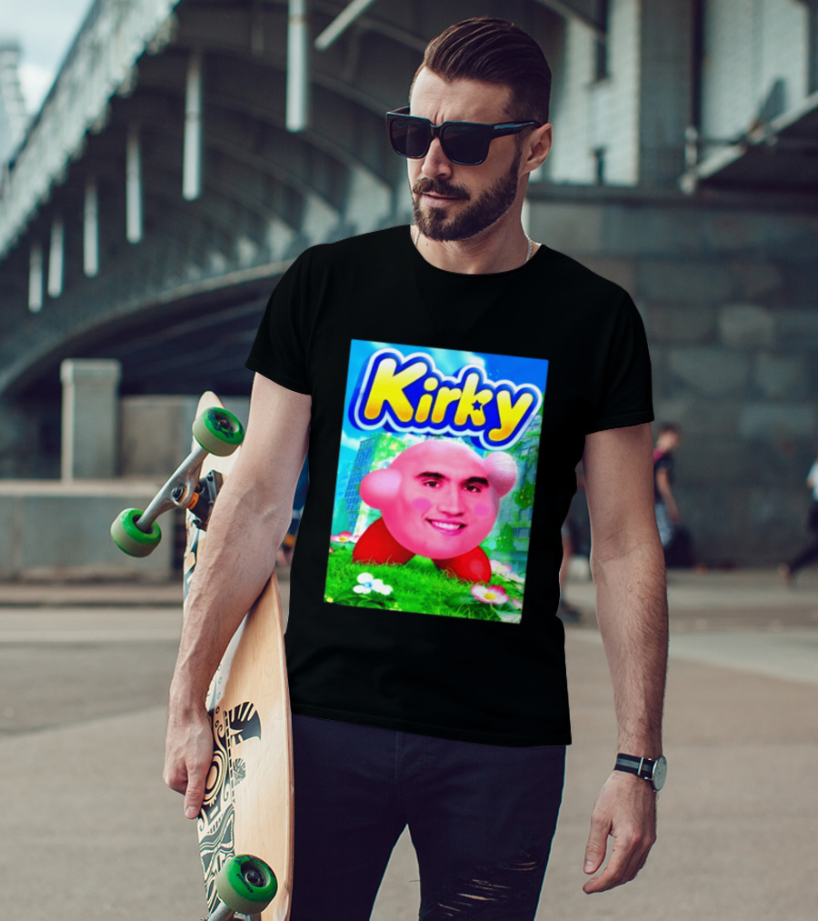 Kirky Charlie Kirk Kirby Meme T-Shirt