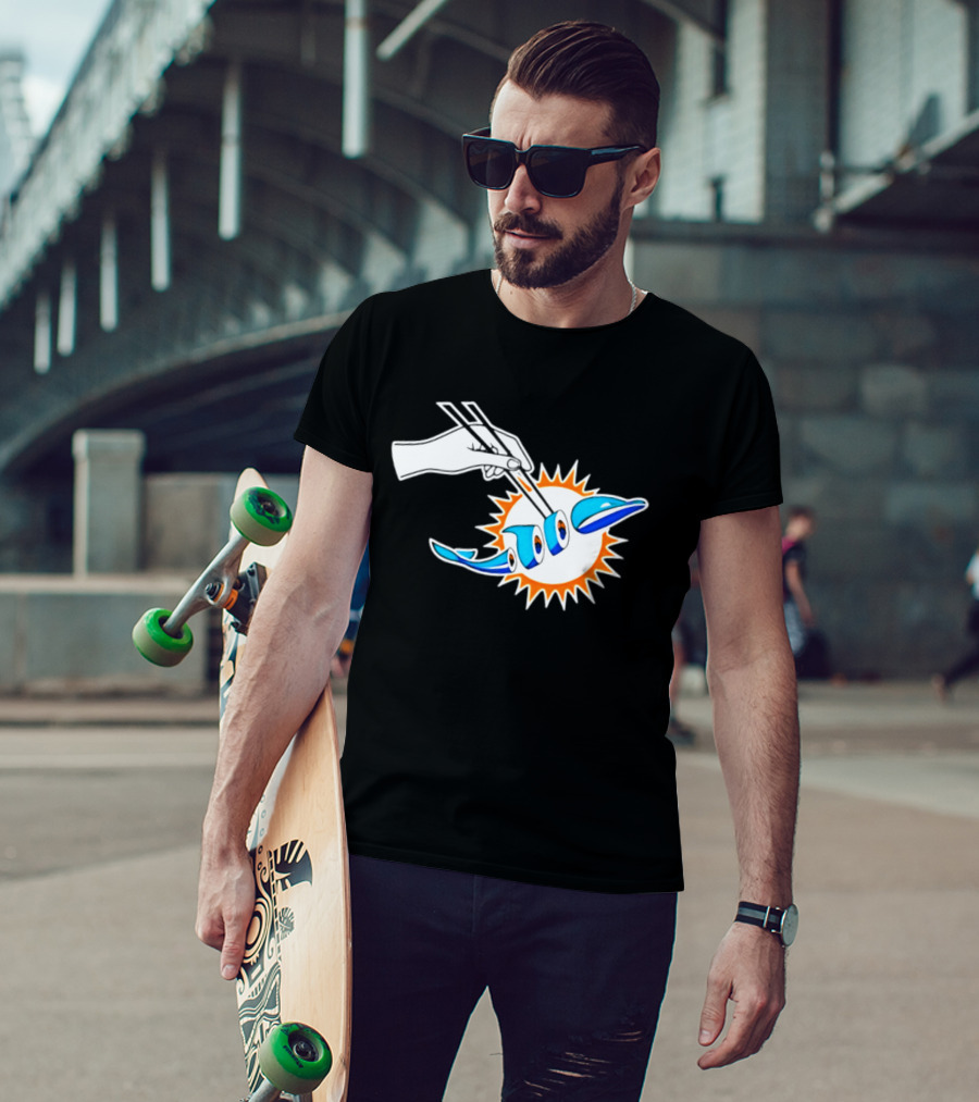 Maxx Crosby Las Vegas Raiders Sushi Miami Dolphin T-Shirt