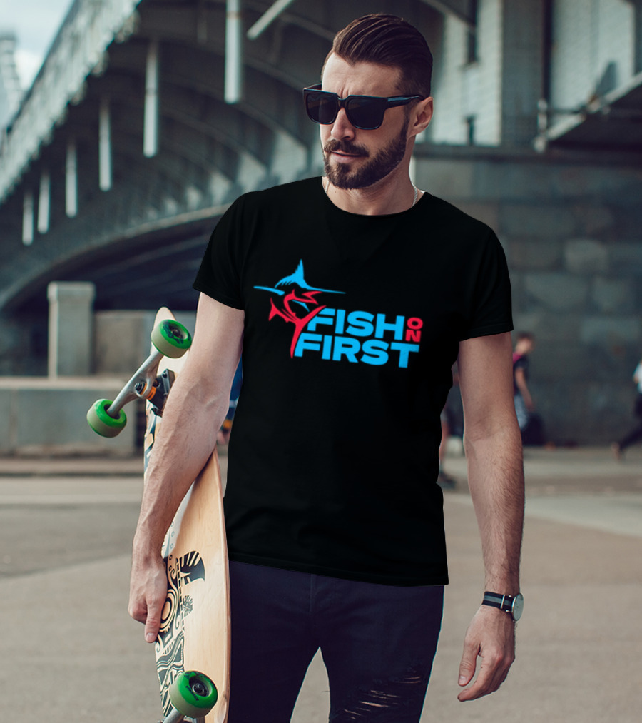 Miami Marlins Fish On First T-Shirt