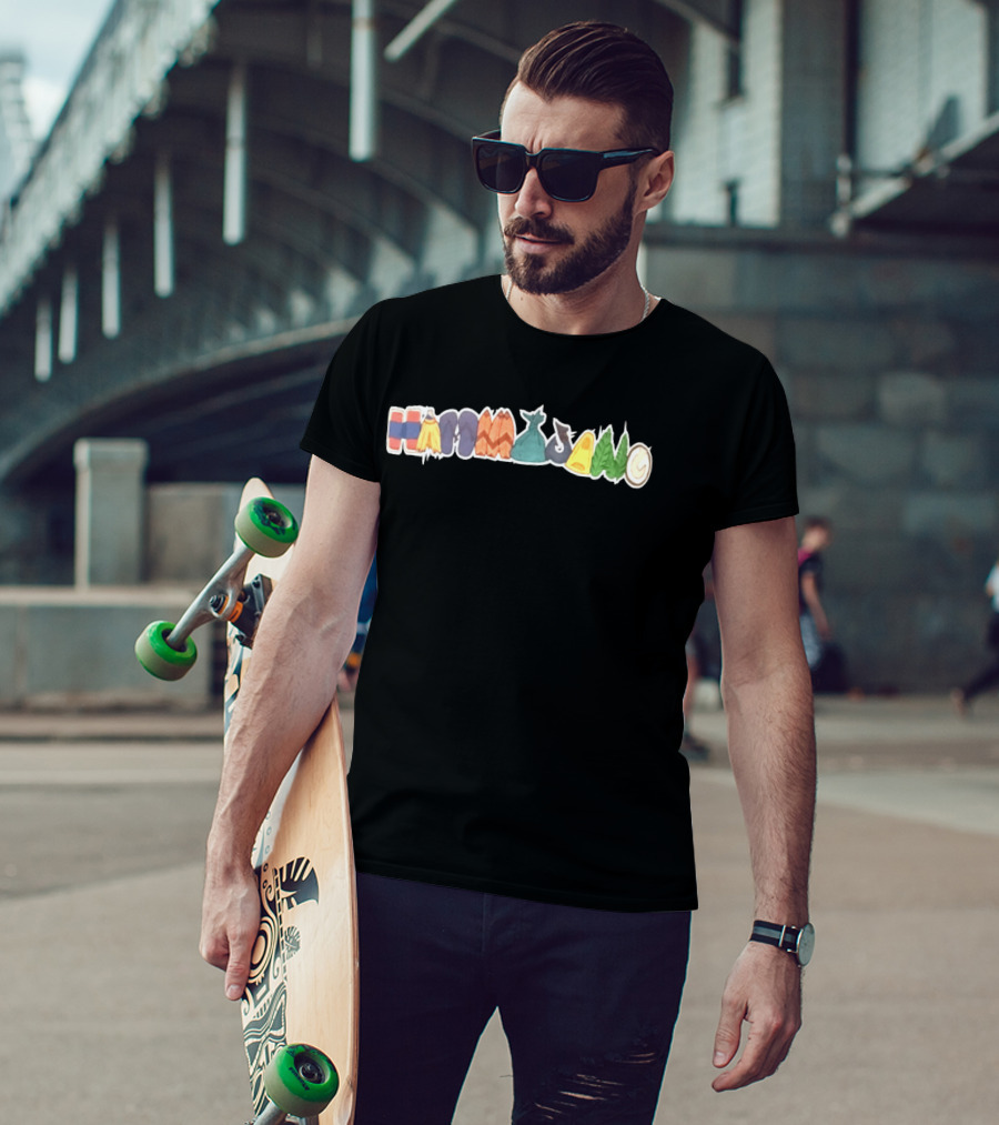 8Ro8 Store Hammajang Colorful Lettering Hat T-Shirt