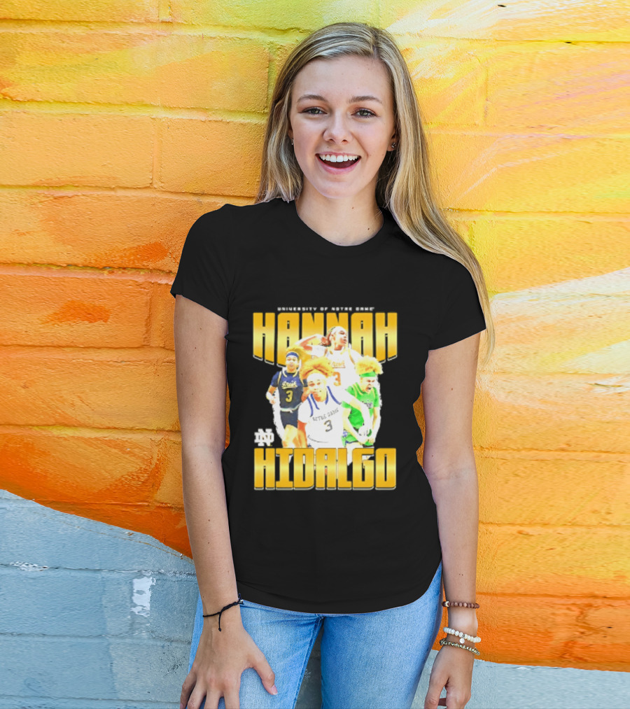 University Of Notre Dame Hannah Hidalgo Ncaa Women's Basketball T-Shirt
