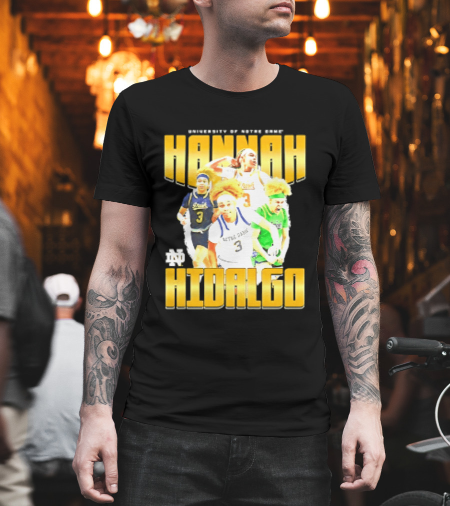 University Of Notre Dame Hannah Hidalgo Ncaa Women's Basketball T-Shirt