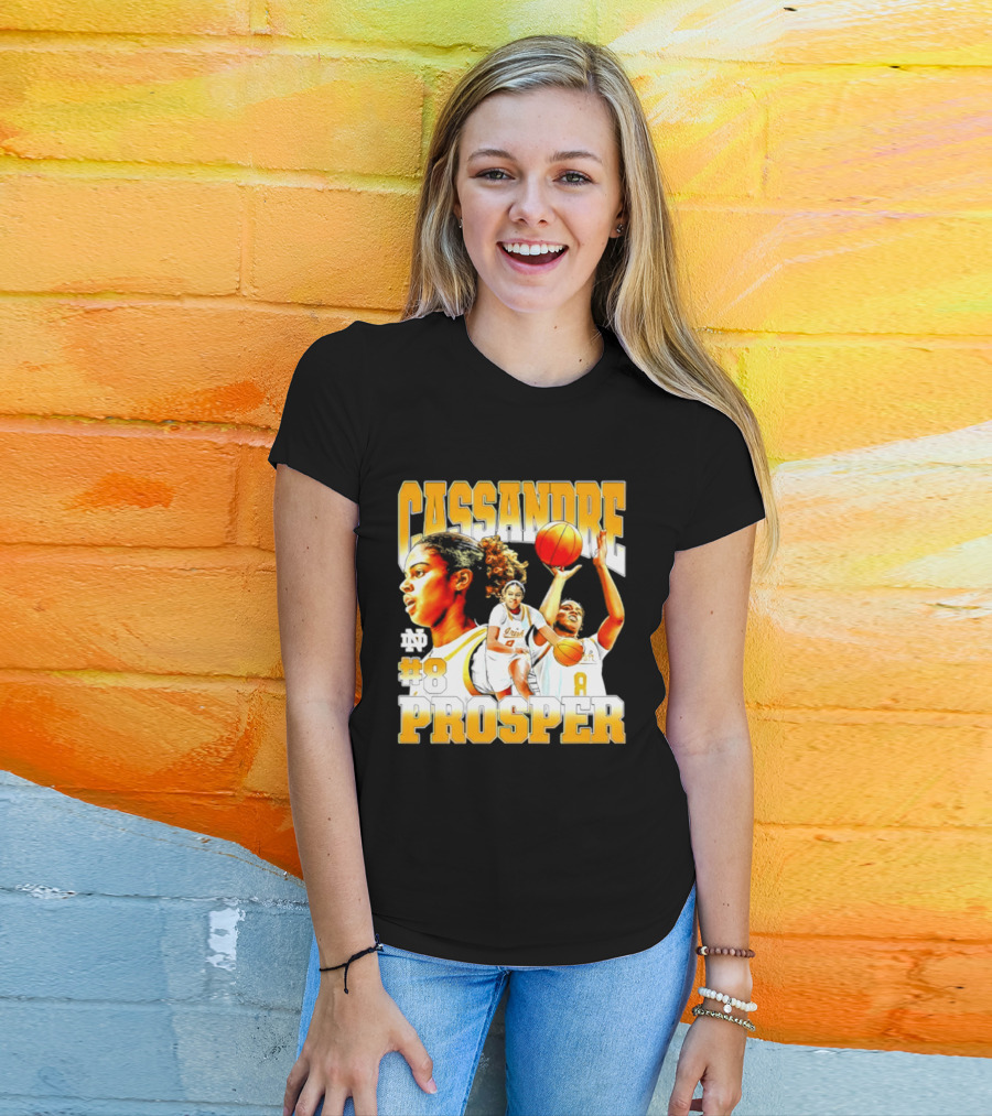 Cassandre Prosper 0 Notre Dame Women's Basketball 8 NCAA Player T-Shirt