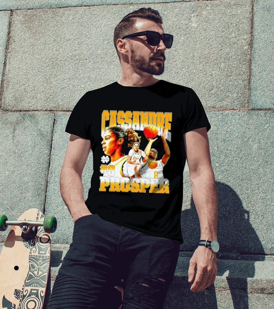 Cassandre Prosper 0 Notre Dame Women's Basketball 8 NCAA Player T-Shirt