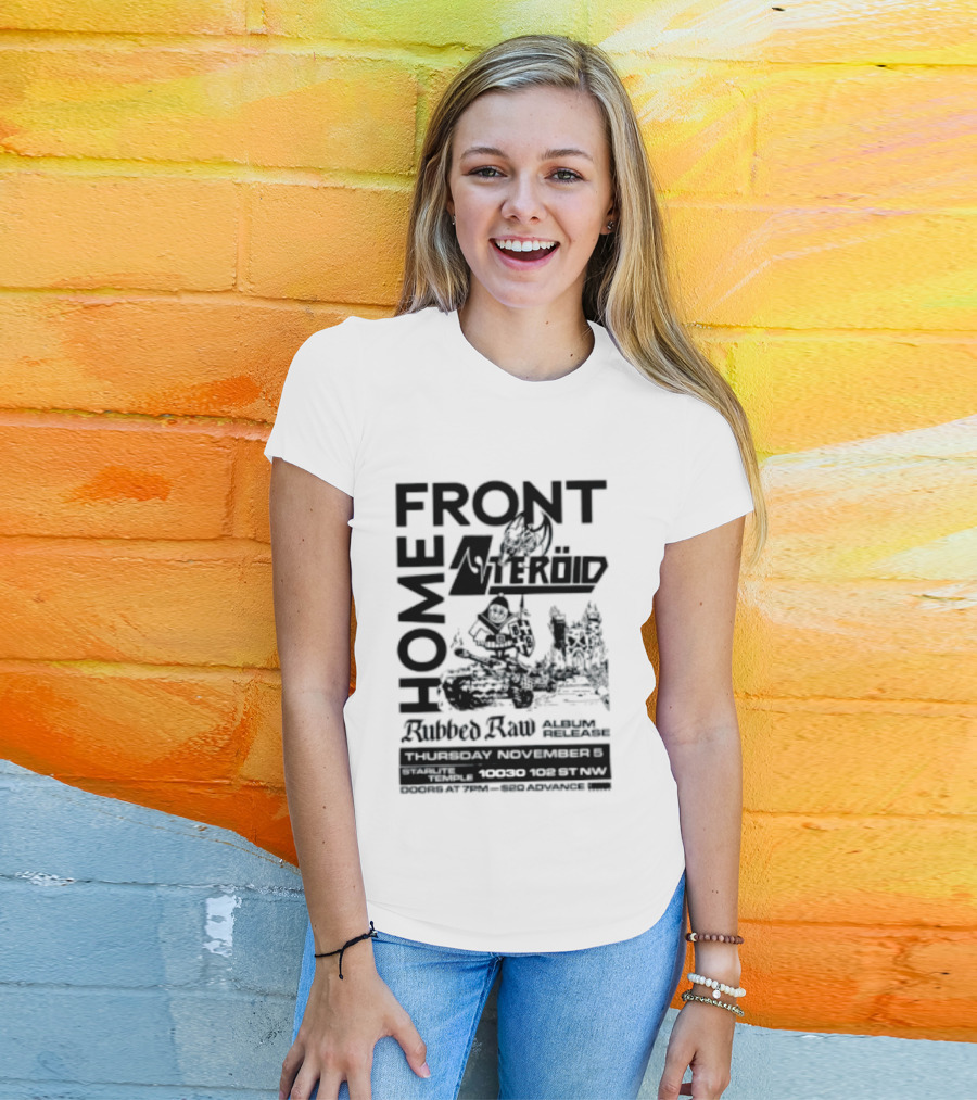 FRONT Asteroid Home Rubbed Raw August Release Starlite Temple T-Shirt