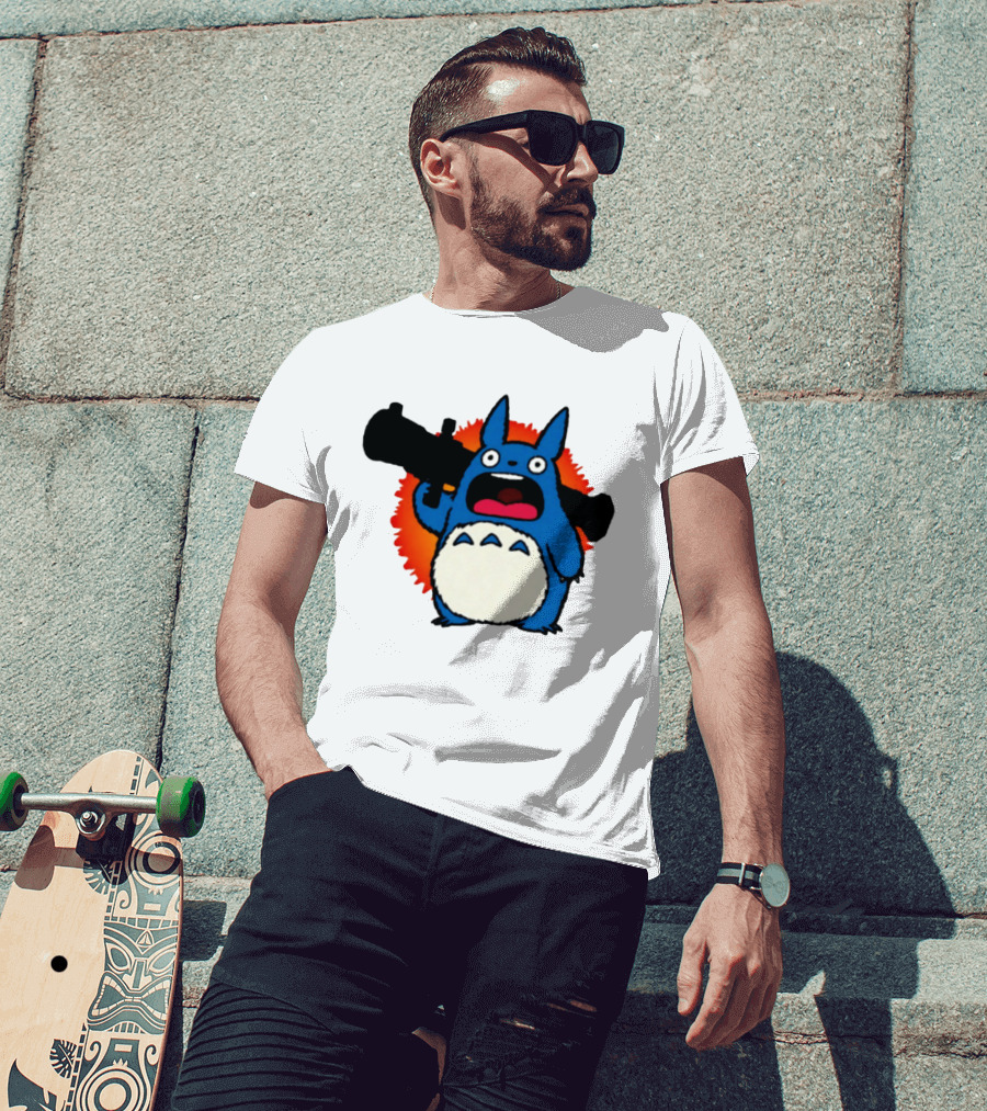 Chu Totoro My Neighbor Totoro Grenade Launcher Anime T-Shirt