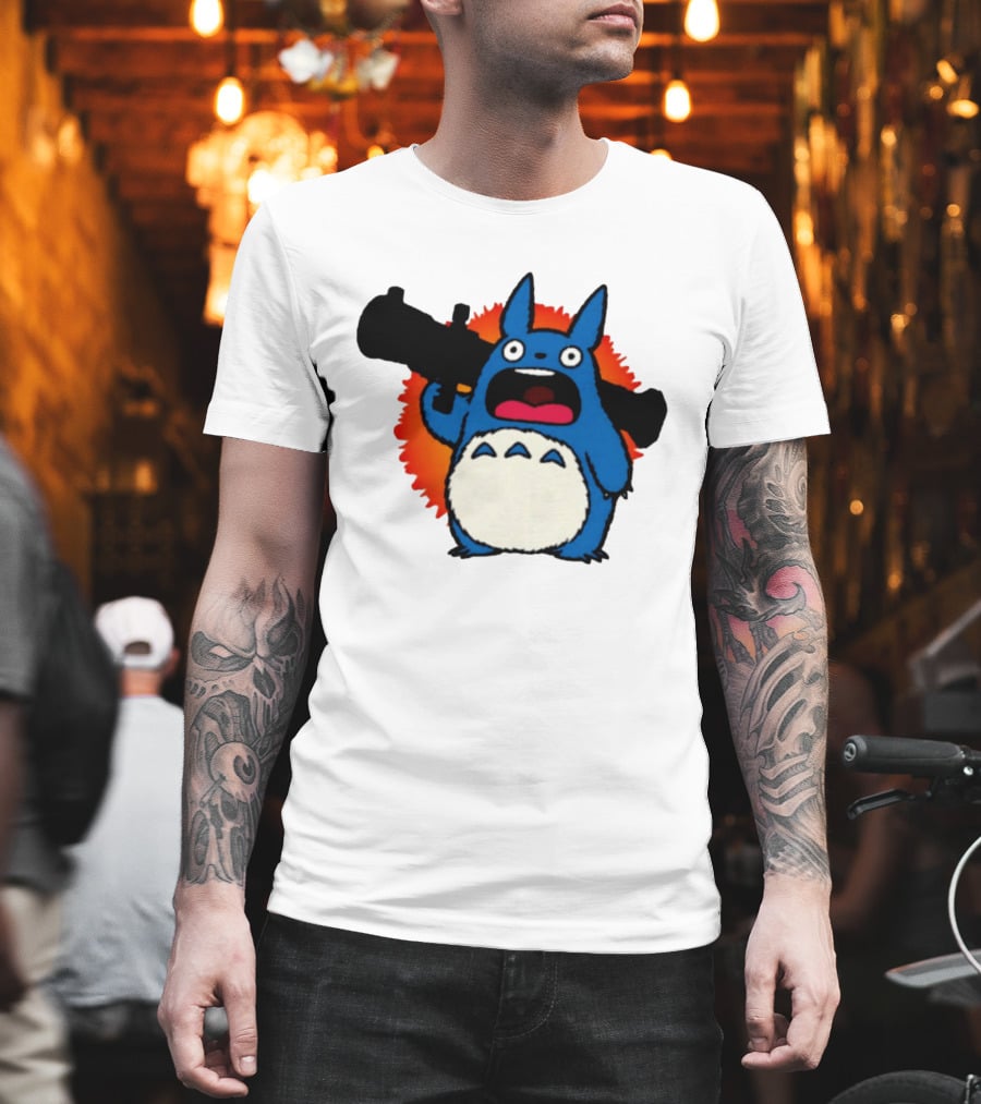 Chu Totoro My Neighbor Totoro Grenade Launcher Anime T-Shirt
