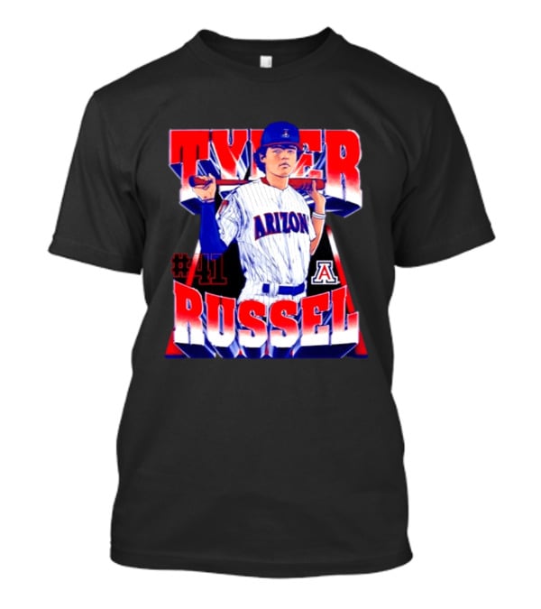 Tyler Russell #41 Arizona Wildcats NCAA Baseball Player T-Shirt
