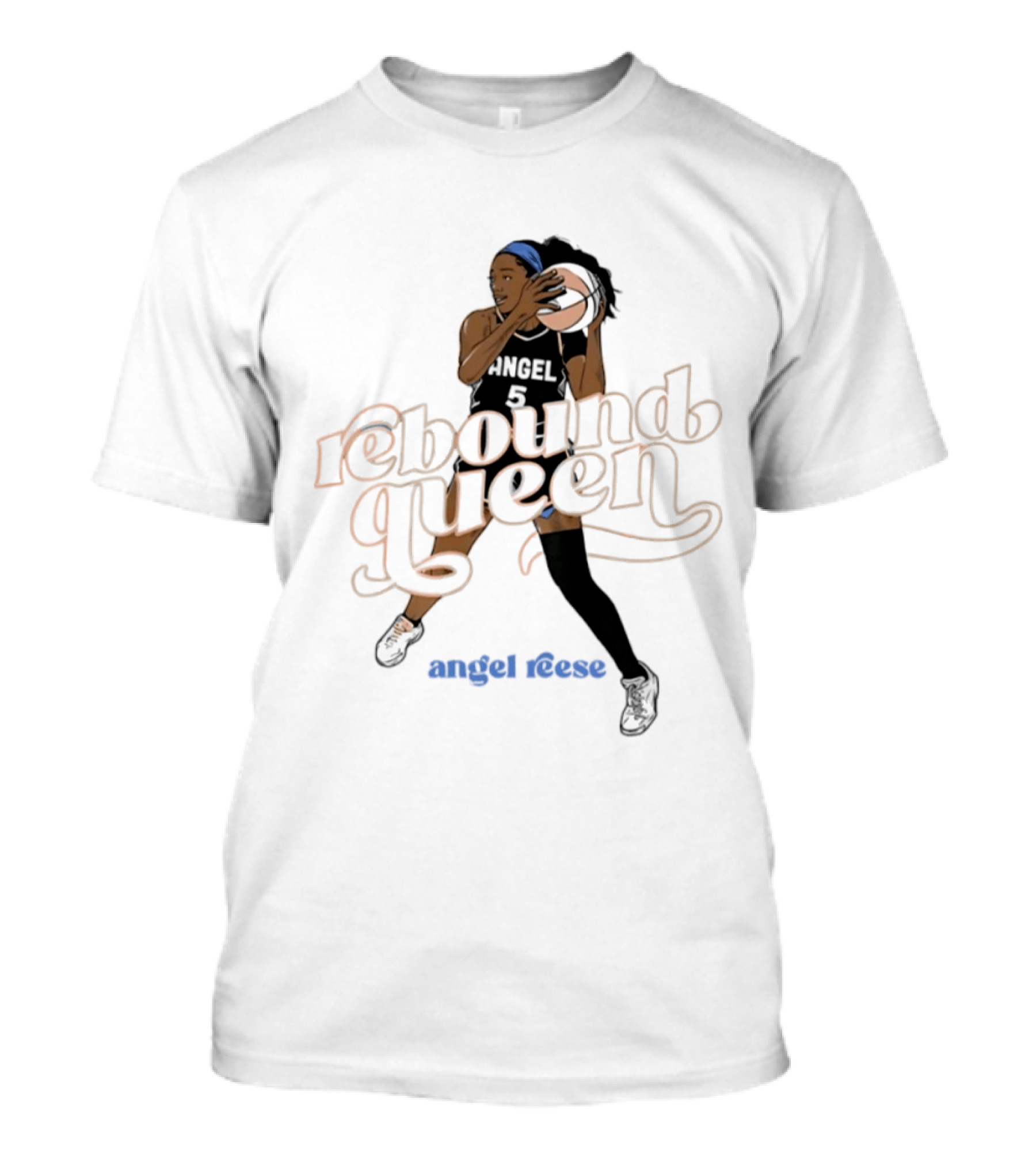 Angel Reese Rebound Queen Basketball Star T-Shirt