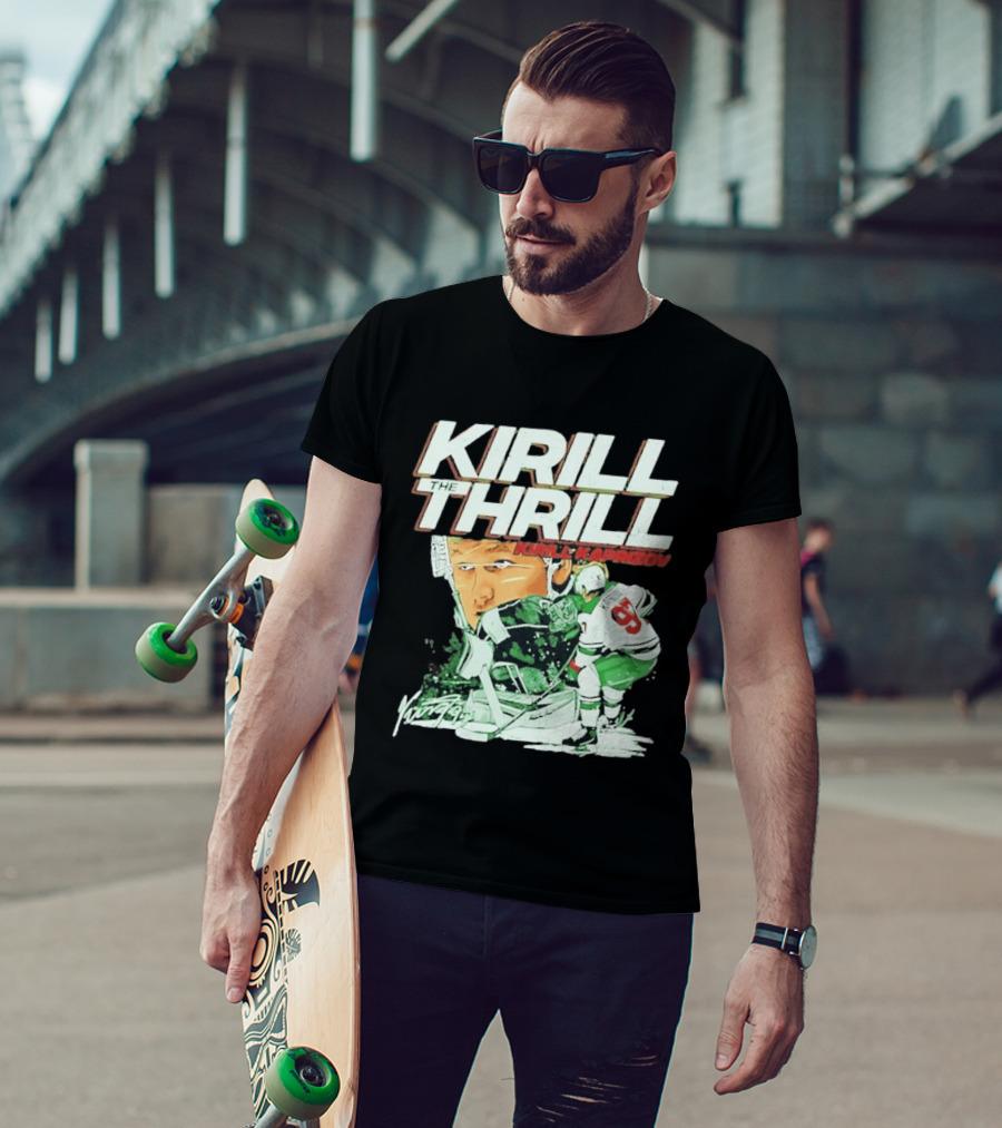 Kirill Kaprizov The Thrill Minnesota Wild Hockey Player Krill T-Shirt