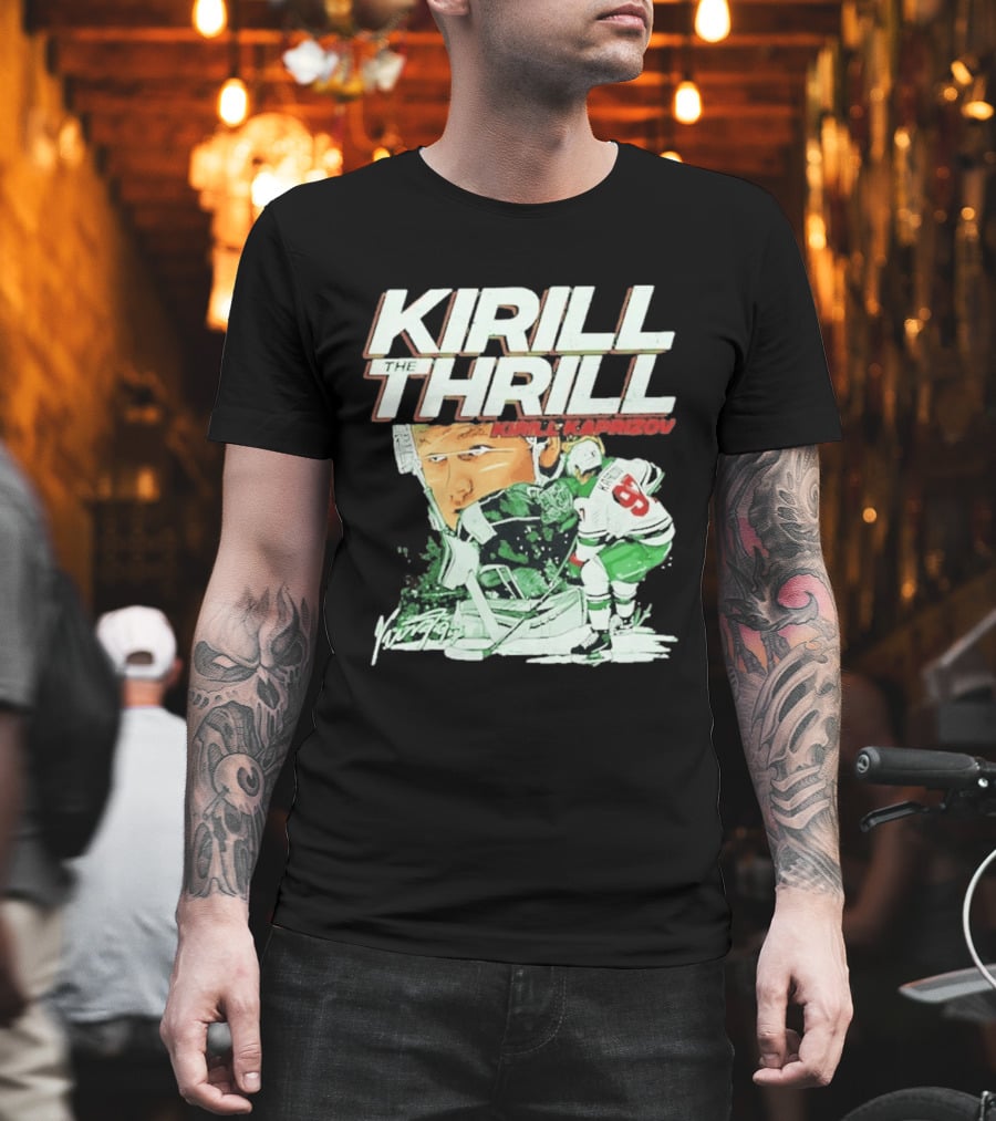 Kirill Kaprizov The Thrill Minnesota Wild Hockey Player Krill T-Shirt