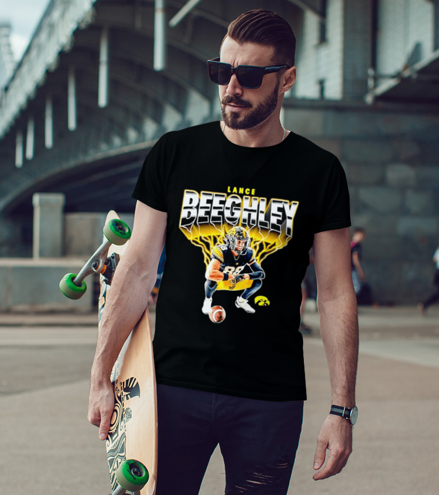 Lance Beeghley Iowa Hawkeyes Football Player Dynamic Sports T-Shirt
