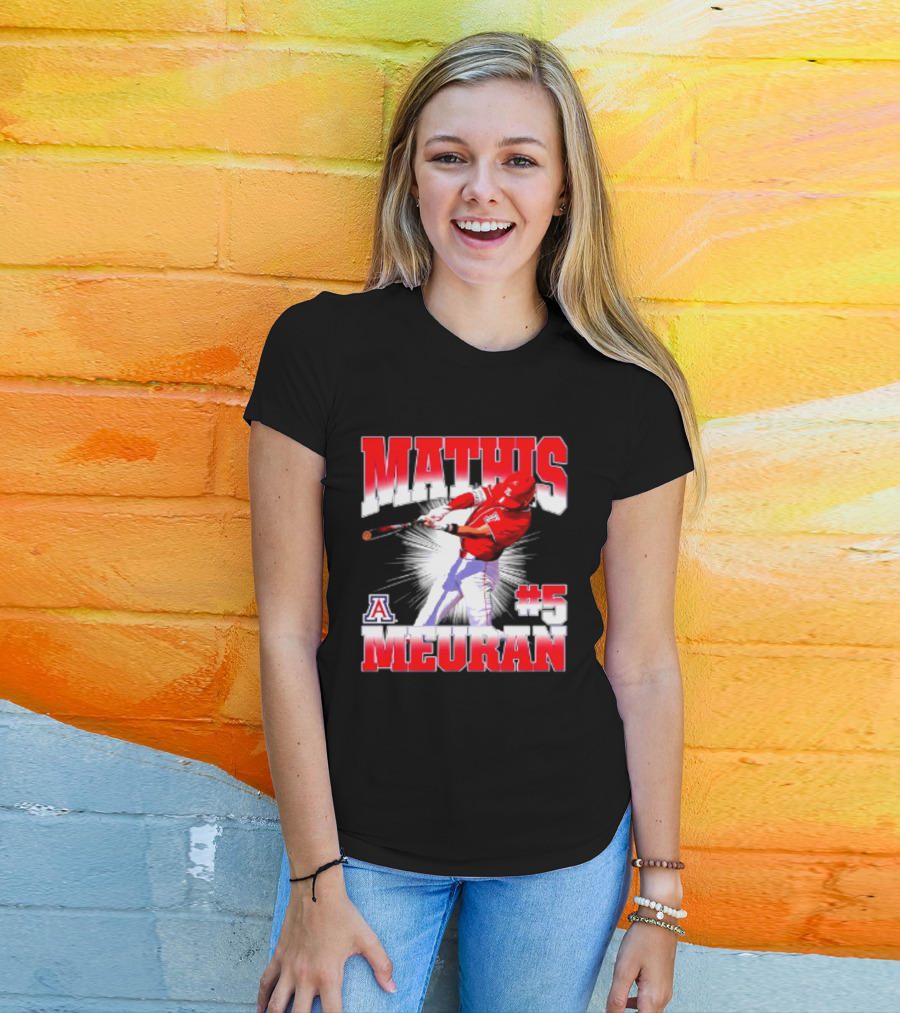 Mathis Meurant #5 Arizona Wildcats NCAA Baseball Player T-Shirt