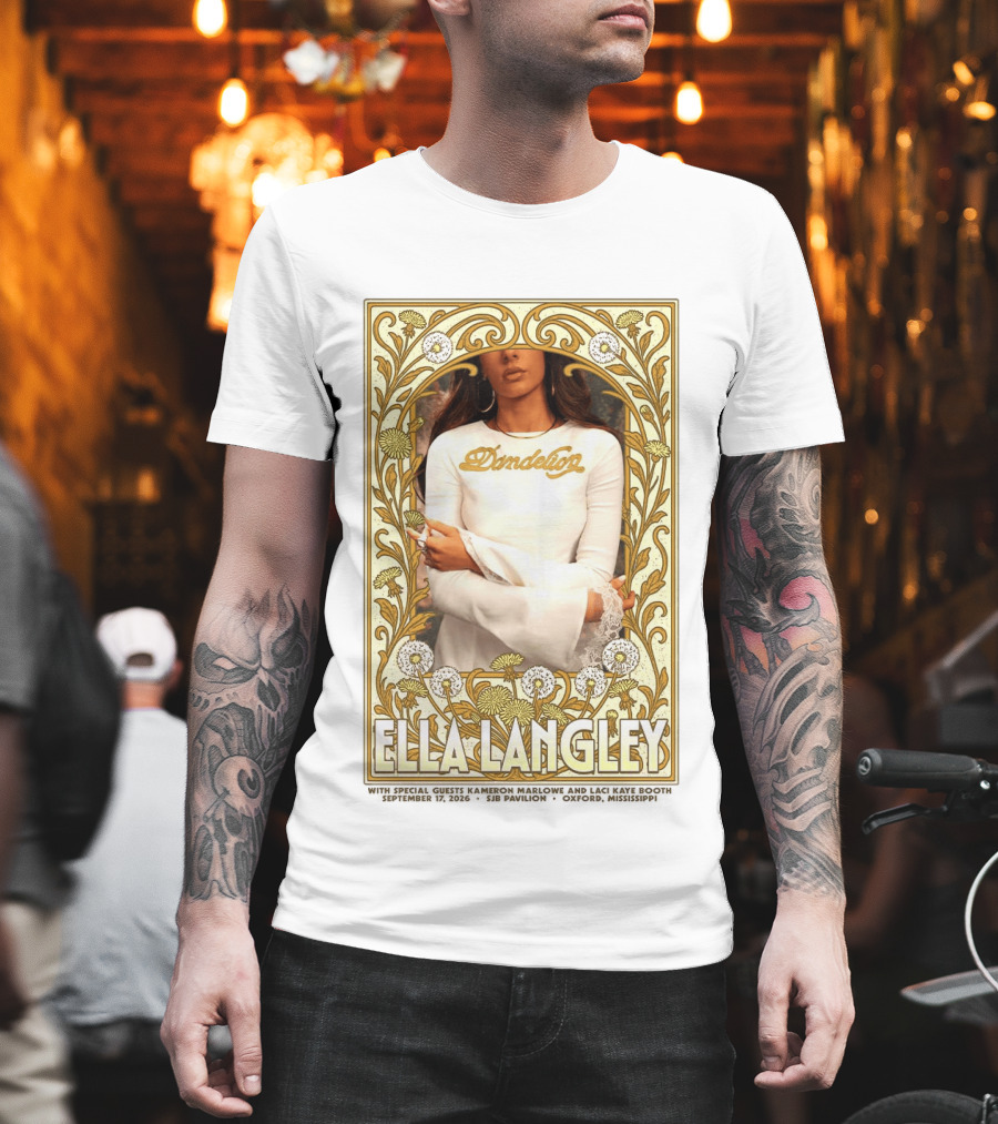 Ella Langley Dandelion Oxford Mississippi Concert September 17 2026 SJB Pavilion T-Shirt