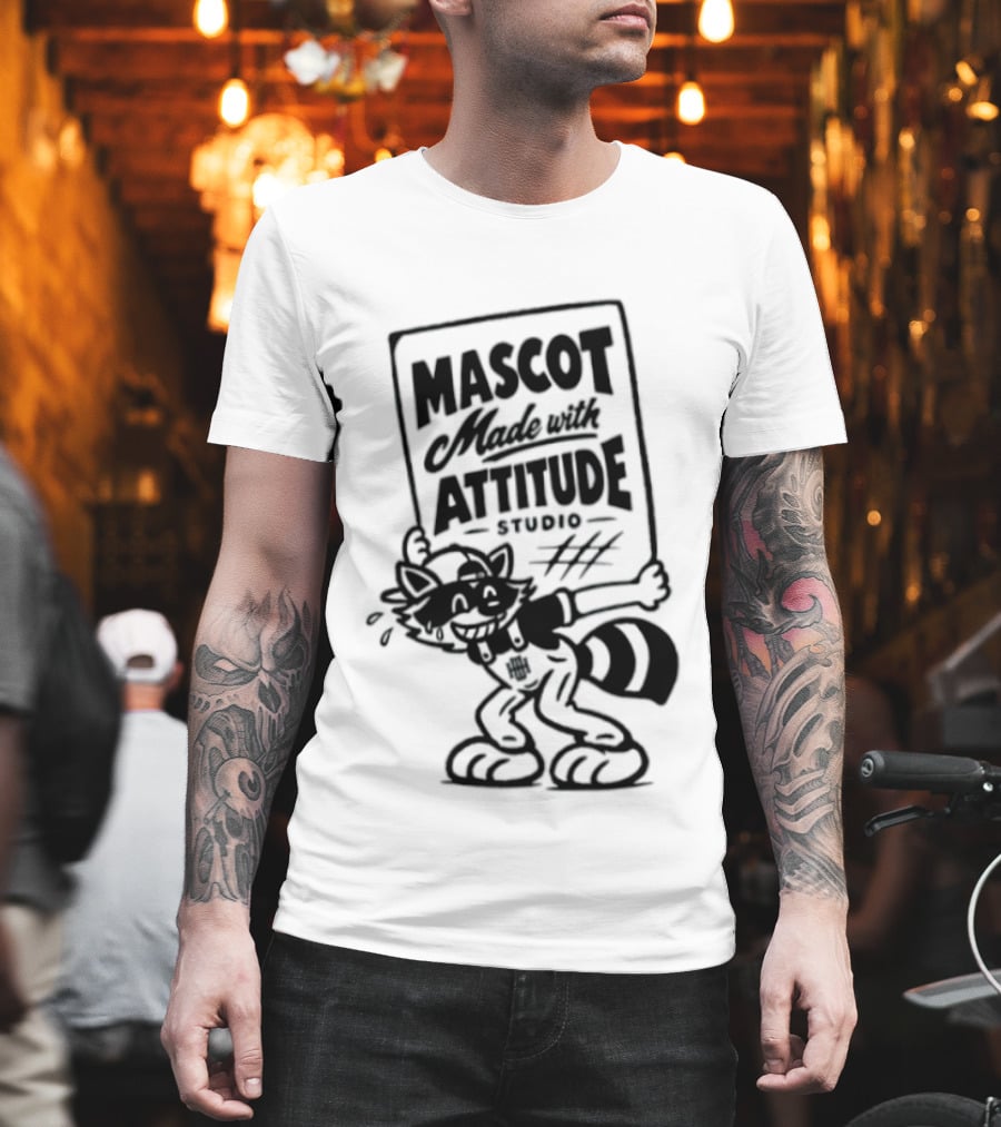 Mascot Made With Attitude Raccoon T-Shirt