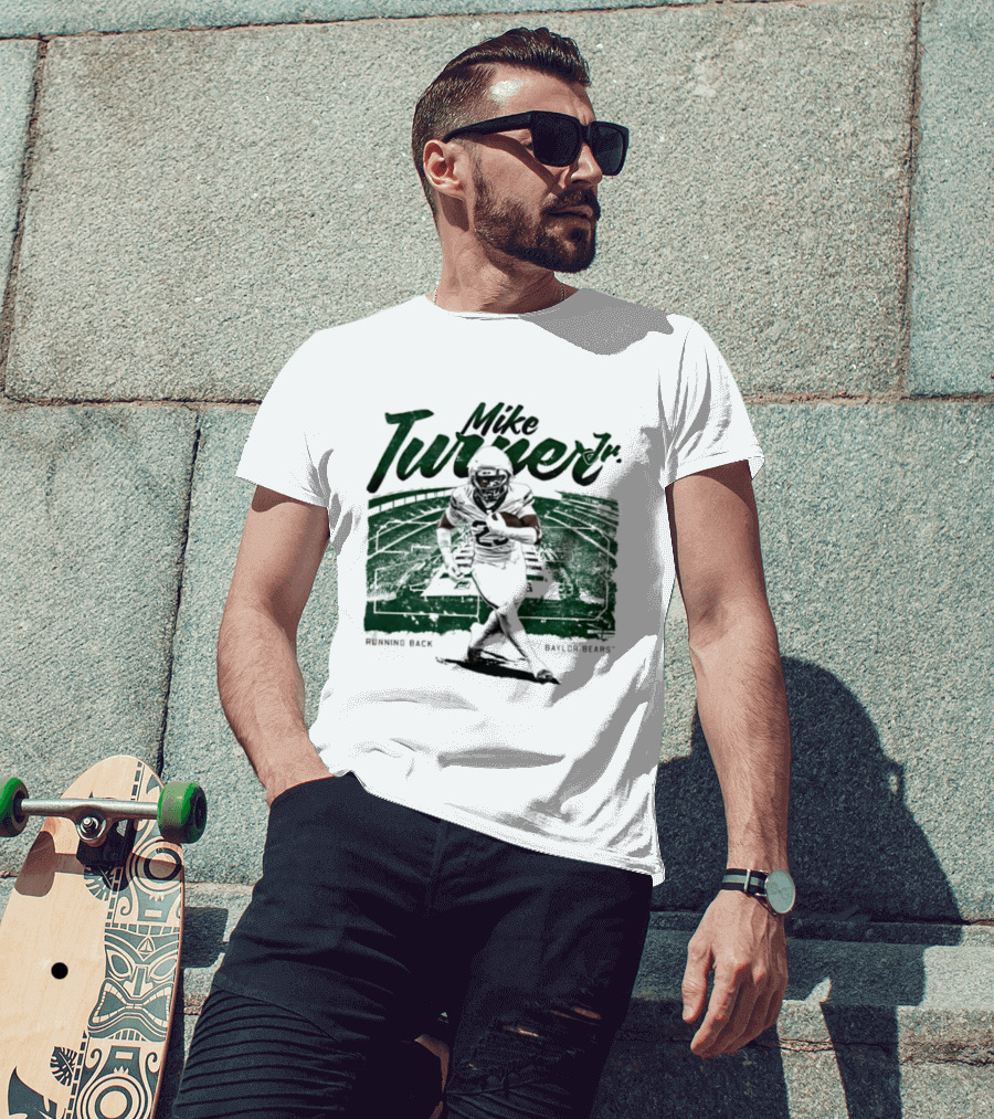 Mike Turner Jr. Running Back Baylor Bears NCAA Football Player T-Shirt