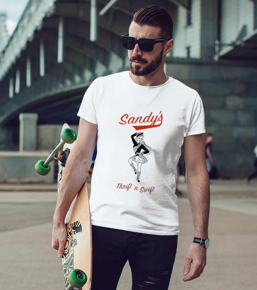 Sandy's Thrift 'n Swift Retro Style Vintage Vibe T-Shirt