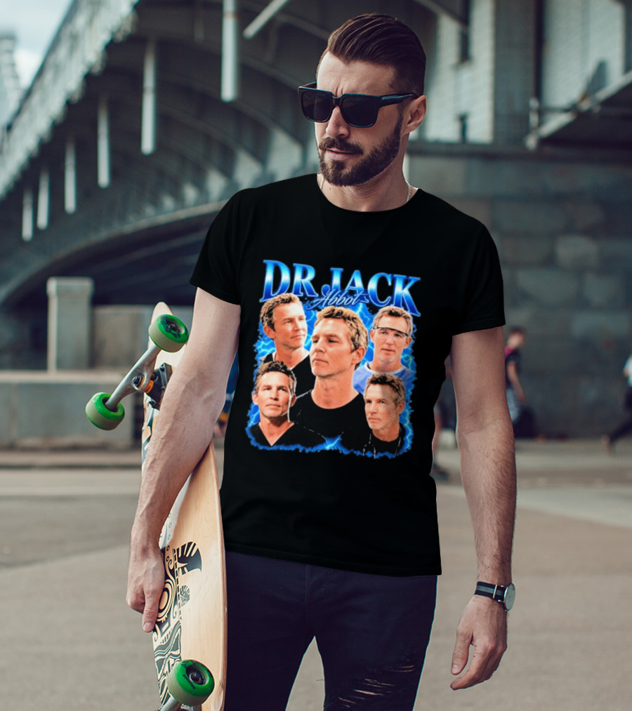 Dr Jack Abbot Multiple Faces Collage T-Shirt
