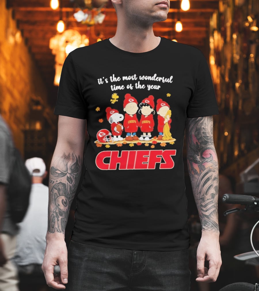 It's The Most Wonderful Time Peanuts Chiefs Halloween 2026 T-Shirt
