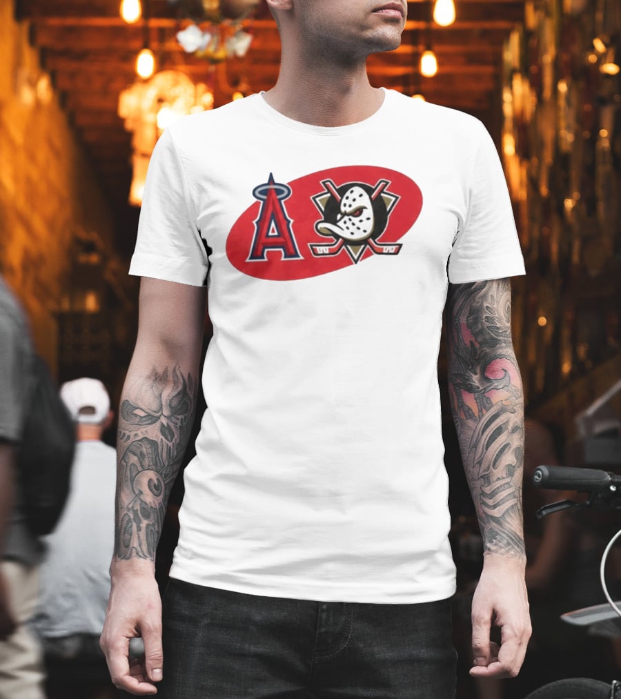Los Angeles Angels Anaheim Ducks Collaboration Event T-Shirt