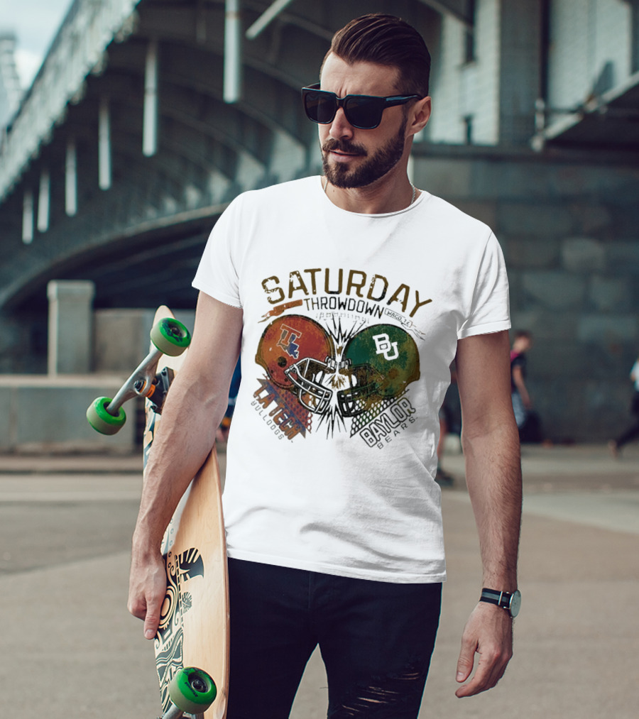 Baylor Bears Vs Louisiana Tech Bulldogs Saturday Throwdown Waco TX Sept 19 2026 T-Shirt