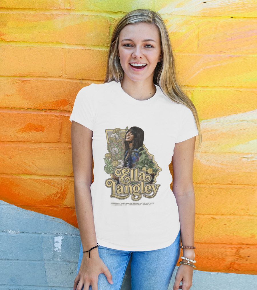 Ella Langley Akions Ford Arena 2026 Tour Athens GA September 18th Floral T-Shirt