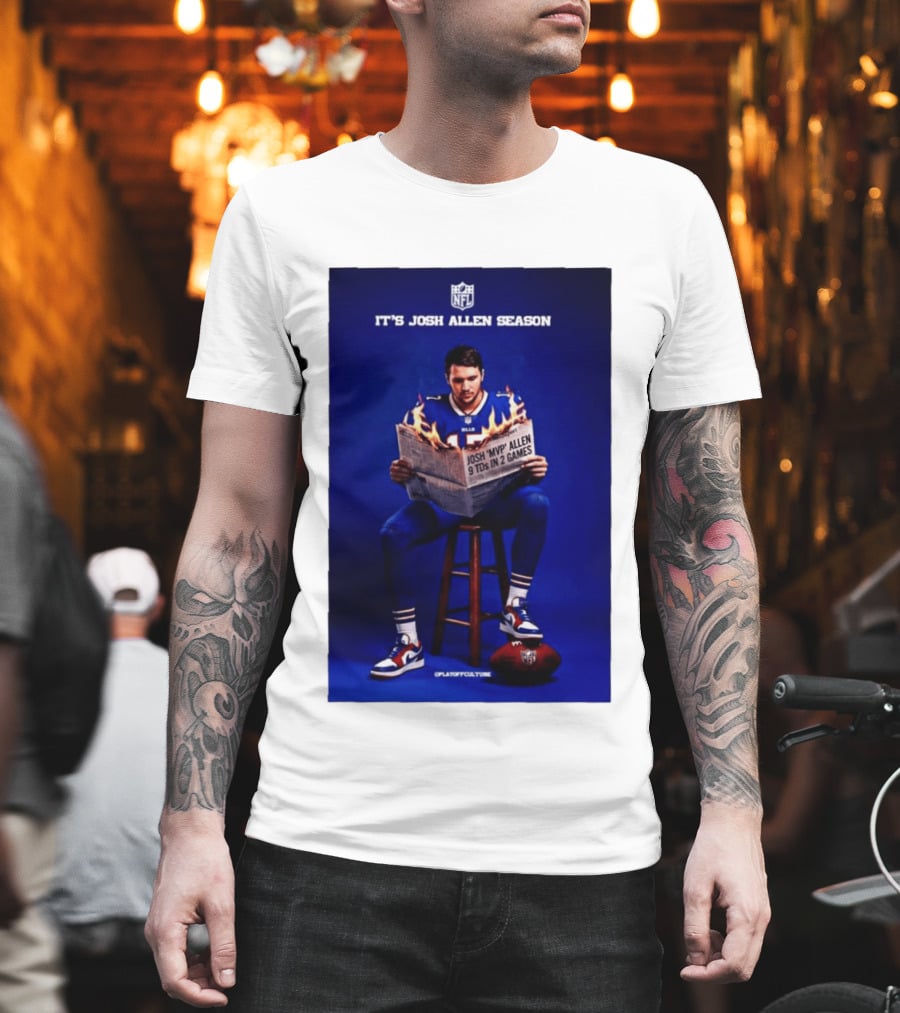 Josh Allen Season Buffalo Bills MVP 9 TDs NFL Football T-Shirt